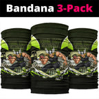 Personalised Sydney Thunder Cricket Mascot Skyline Neck Gaiter Retro Comic Style Fan Art Graphic