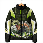 Personalised Sydney Thunder Cricket Mascot Skyline Padded Jacket Retro Comic Style Fan Art Graphic