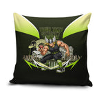 Personalised Sydney Thunder Cricket Mascot Skyline Pillow Cover Retro Comic Style Fan Art Graphic