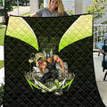 Personalised Sydney Thunder Cricket Mascot Skyline Quilt Retro Comic Style Fan Art Graphic