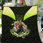 Personalised Sydney Thunder Cricket Mascot Skyline Quilt Retro Comic Style Fan Art Graphic