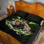 Personalised Sydney Thunder Cricket Mascot Skyline Quilt Bed Set Retro Comic Style Fan Art Graphic