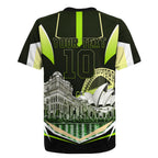 Personalised Sydney Thunder Cricket Mascot Skyline Rugby Jersey Retro Comic Style Fan Art Graphic