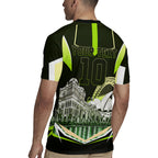 Personalised Sydney Thunder Cricket Mascot Skyline Rugby Jersey Retro Comic Style Fan Art Graphic