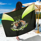 Personalised Sydney Thunder Cricket Mascot Skyline Sarong Retro Comic Style Fan Art Graphic