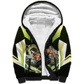 Personalised Sydney Thunder Cricket Mascot Skyline Sherpa Hoodie Retro Comic Style Fan Art Graphic