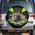 Personalised Sydney Thunder Cricket Mascot Skyline Spare Tire Cover Retro Comic Style Fan Art Graphic
