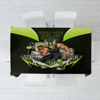 Personalised Sydney Thunder Cricket Mascot Skyline Tablecloth Retro Comic Style Fan Art Graphic