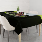 Personalised Sydney Thunder Cricket Mascot Skyline Tablecloth Retro Comic Style Fan Art Graphic