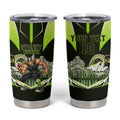 Personalised Sydney Thunder Cricket Mascot Skyline Tumbler Cup Retro Comic Style Fan Art Graphic