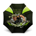 Personalised Sydney Thunder Cricket Mascot Skyline Umbrella Retro Comic Style Fan Art Graphic