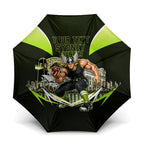 Personalised Sydney Thunder Cricket Mascot Skyline Umbrella Retro Comic Style Fan Art Graphic