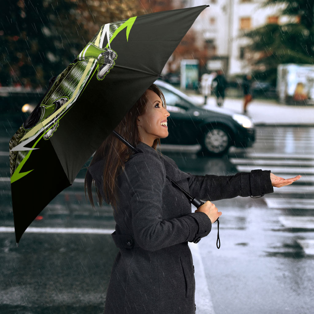 Personalised Sydney Thunder Cricket Mascot Skyline Umbrella Retro Comic Style Fan Art Graphic