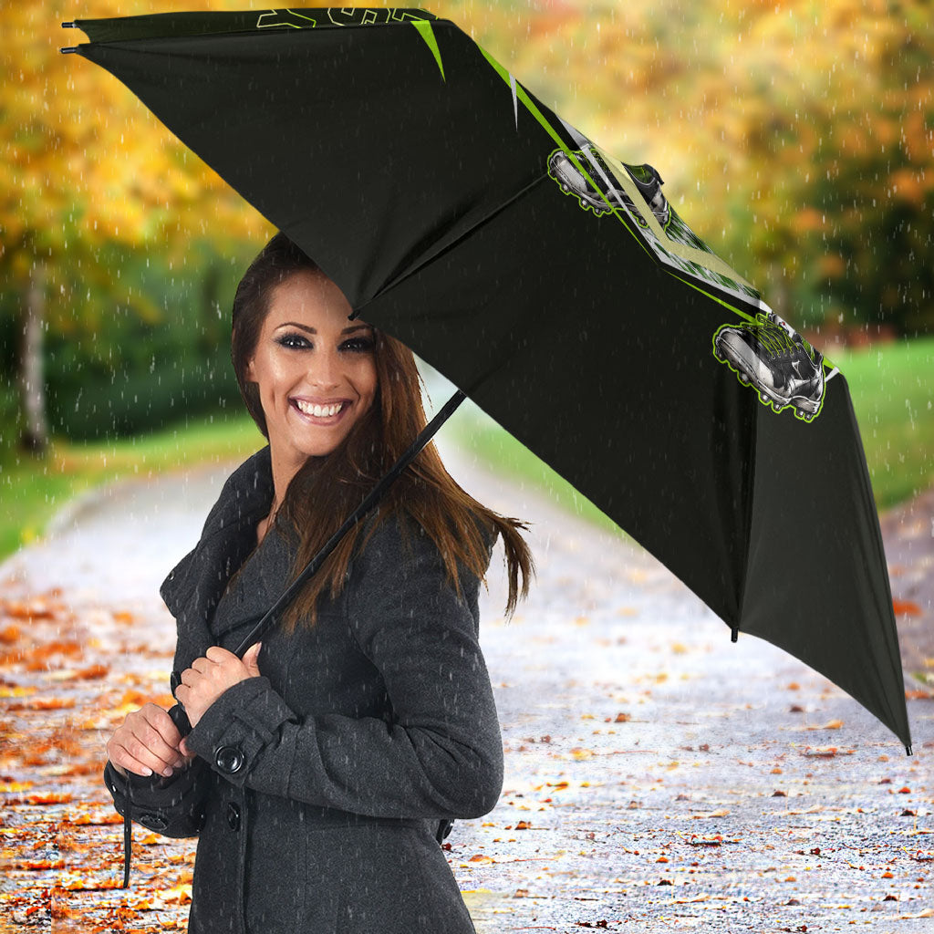 Personalised Sydney Thunder Cricket Mascot Skyline Umbrella Retro Comic Style Fan Art Graphic