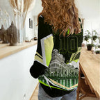 Personalised Sydney Thunder Cricket Mascot Skyline Women Casual Shirt Retro Comic Style Fan Art Graphic