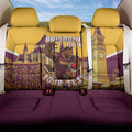 Personalised Brisbane City Rugby Back Car Seat Cover Muscular Horse Mascot Skyline Graphic