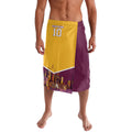 Personalised Brisbane City Rugby Lavalava Muscular Horse Mascot Skyline Graphic