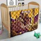 Personalised Brisbane City Rugby Quilt Muscular Horse Mascot Skyline Graphic