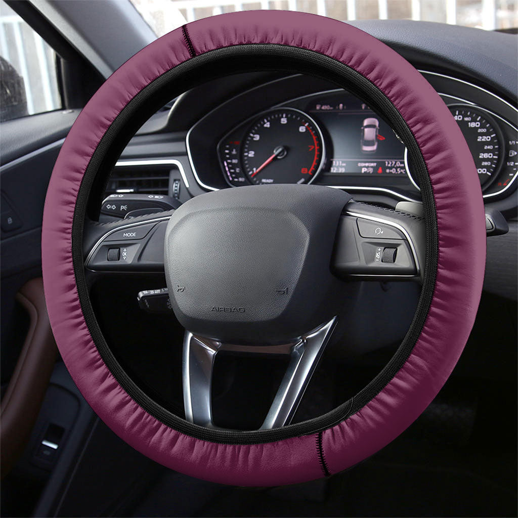 Brisbane City Rugby Steering Wheel Cover Muscular Horse Mascot Skyline Graphic