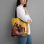 Personalised Brisbane City Rugby Tote Bag Muscular Horse Mascot Skyline Graphic