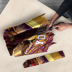 Personalised Brisbane City Rugby Umbrella Muscular Horse Mascot Skyline Graphic