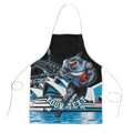 Personalised Sydney Sharks Rugby Apron Muscular Mascot Harbour Bridge Skyline Graphic