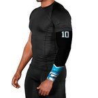 Personalised Sydney Sharks Rugby Arm Sleeves Muscular Mascot Harbour Bridge Skyline Graphic