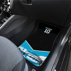 Personalised Sydney Sharks Rugby Car Mats Muscular Mascot Harbour Bridge Skyline Graphic
