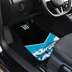 Personalised Sydney Sharks Rugby Car Mats Muscular Mascot Harbour Bridge Skyline Graphic