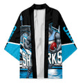 Personalised Sydney Sharks Rugby Kimono Muscular Mascot Harbour Bridge Skyline Graphic