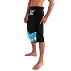 Personalised Sydney Sharks Rugby Lavalava Muscular Mascot Harbour Bridge Skyline Graphic