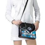 Personalised Sydney Sharks Rugby Shoulder Handbag Muscular Mascot Harbour Bridge Skyline Graphic