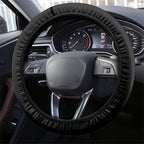 Sydney Sharks Rugby Steering Wheel Cover Muscular Mascot Harbour Bridge Skyline Graphic