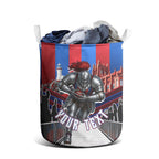 Personalised Newcastle Knights Rugby Laundry Basket Armored Knight Mascot City Landmark Graphic