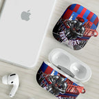 Personalised Newcastle Knights Rugby AirPods Case Armored Knight Mascot City Landmark Graphic
