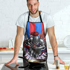 Personalised Newcastle Knights Rugby Apron Armored Knight Mascot City Landmark Graphic