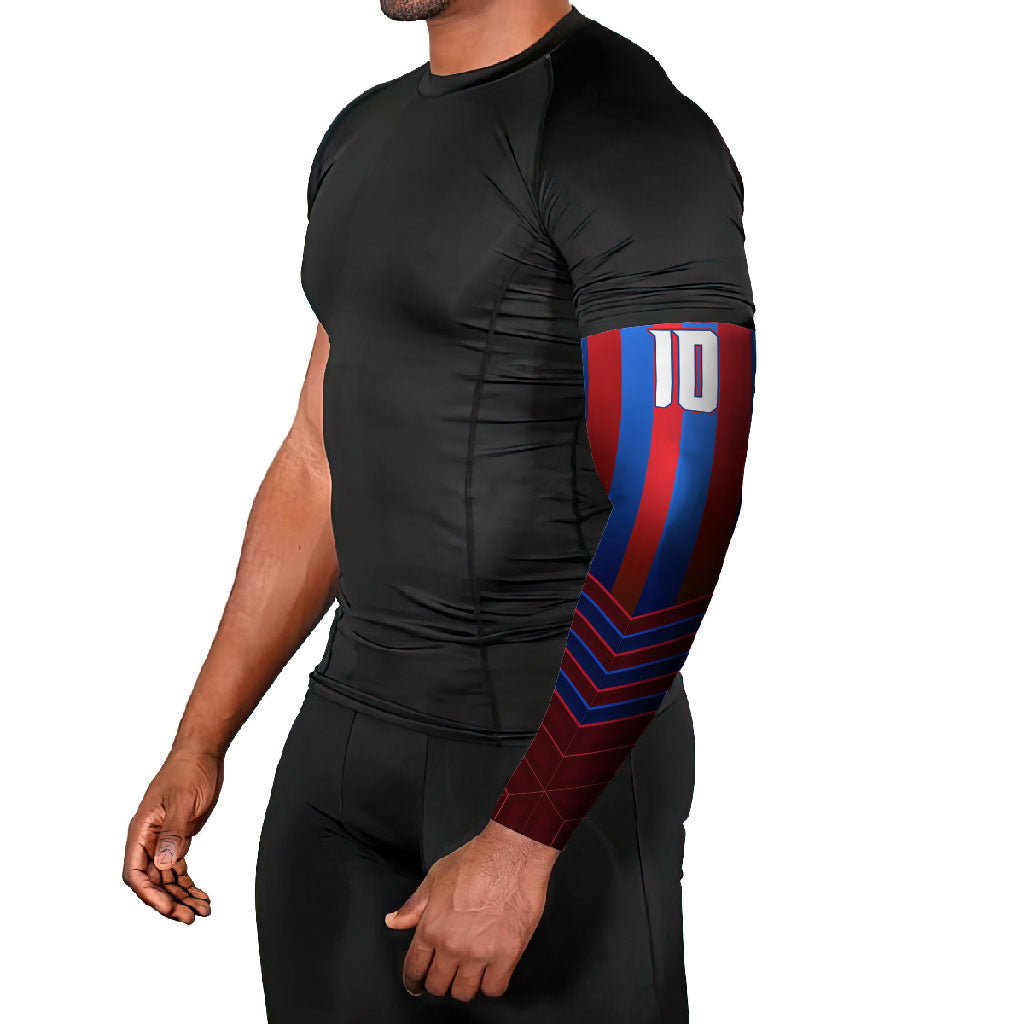 Personalised Newcastle Knights Rugby Arm Sleeves Armored Knight Mascot City Landmark Graphic