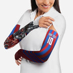 Personalised Newcastle Knights Rugby Arm Sleeves Armored Knight Mascot City Landmark Graphic