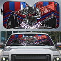 Personalised Newcastle Knights Rugby Auto Sun Shade Armored Knight Mascot City Landmark Graphic