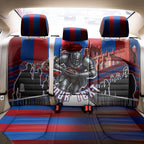 Personalised Newcastle Knights Rugby Back Car Seat Cover Armored Knight Mascot City Landmark Graphic