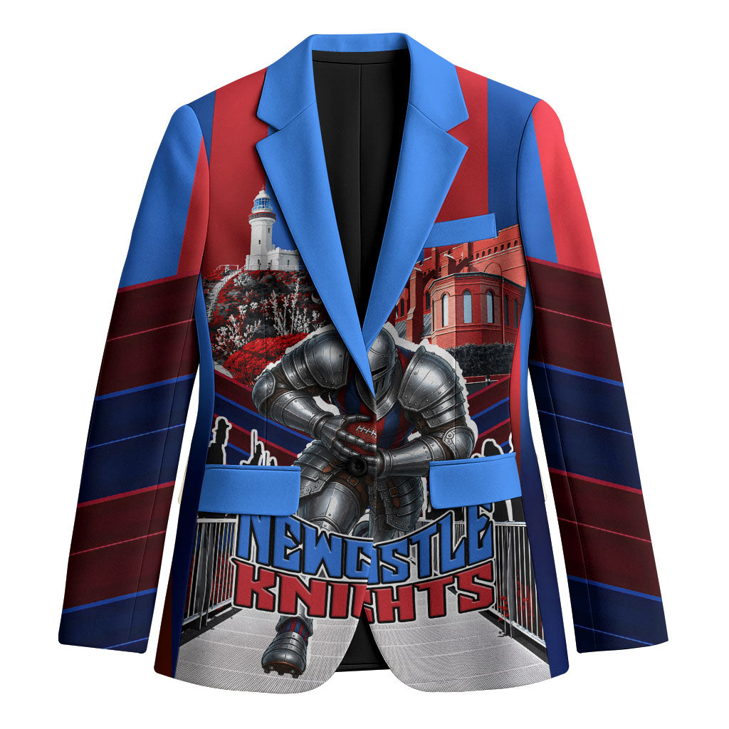 Personalised Newcastle Knights Rugby Blazer Armored Knight Mascot City Landmark Graphic