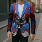 Personalised Newcastle Knights Rugby Blazer Armored Knight Mascot City Landmark Graphic