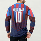 Personalised Newcastle Knights Rugby Button Sweatshirt Armored Knight Mascot City Landmark Graphic