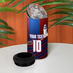 Personalised Newcastle Knights Rugby 4 in 1 Can Cooler Tumbler Armored Knight Mascot City Landmark Graphic
