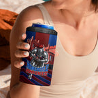 Personalised Newcastle Knights Rugby 4 in 1 Can Cooler Tumbler Armored Knight Mascot City Landmark Graphic