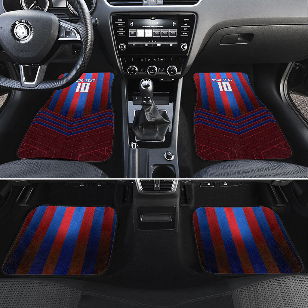 Personalised Newcastle Knights Rugby Car Mats Armored Knight Mascot City Landmark Graphic