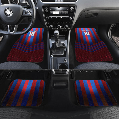 Personalised Newcastle Knights Rugby Car Mats Armored Knight Mascot City Landmark Graphic