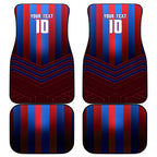 Personalised Newcastle Knights Rugby Car Mats Armored Knight Mascot City Landmark Graphic