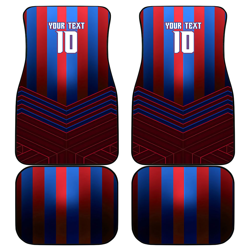 Personalised Newcastle Knights Rugby Car Mats Armored Knight Mascot City Landmark Graphic