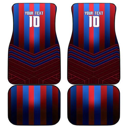 Personalised Newcastle Knights Rugby Car Mats Armored Knight Mascot City Landmark Graphic